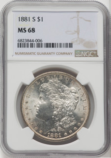 1881-S $1 Morgan Dollar NGC MS68 (505855002)