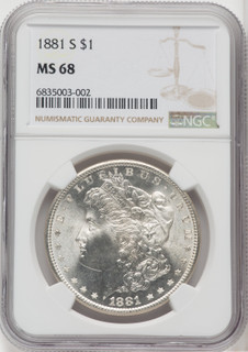 1881-S $1 Morgan Dollar NGC MS68 (505867012)