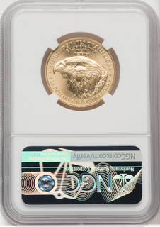 2022 $25 Half-Ounce Gold Eagle FD NGC MS70 Ronald Reagan Signed
