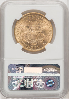 1874 $20 Liberty Double Eagle NGC AU58 (767633004)