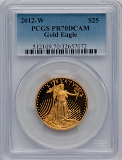 2012-W $25 Gold Eagle PCGS PR70