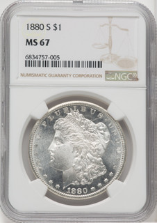 1880-S $1 Morgan Dollar NGC MS67 (762375002)