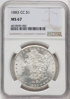 1883-CC $1 Morgan Dollar NGC MS67 (765522016)
