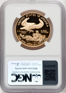 1995-W $50 One-Ounce Gold Eagle NGC PF70 Thomas Uram