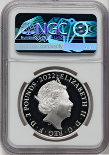 Elizabeth II silver Proof  Philosopher's Stone  2 Pounds (1 oz) 2022 PR70 Ultra Cameo NGC World Coins NGC MS70 (517067010)