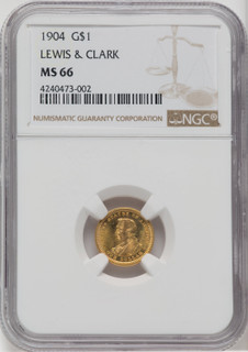 1904 G$1 Lewis and Clark Commemorative Gold NGC MS66 (762344046)