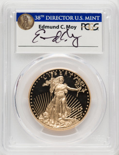 2017-W 1 oz Gold Eagle First Day of Issue PCGS PR70 Ed Moy