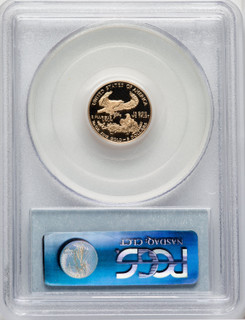 1995-W $5 Tenth-Ounce Gold Eagle Blue Gradient PCGS PR70 (767230059) 1995-W $5 Tenth-Ounce Gold Eagle Blue Gradient PCGS PR70 (767230059)