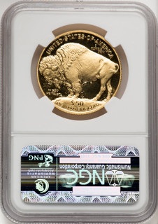2006-W $50 One-Ounce Gold Buffalo .9999 Fine Gold Brown Label NGC PF70 (769934002)