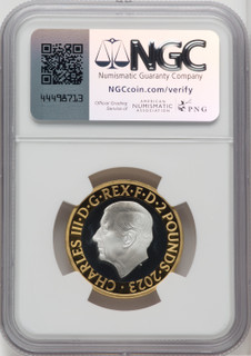 Charles III gilt-silver Colorized Proof “Flying Scotsman Centenary” 2 Pounds 2023 PR70 Ultra Cameo NGC World Coins NGC MS70 (518113010)