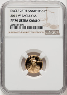 2011-W Gold American Eagle Brown Label 4-Coin Set NGC PF70 2011-W Gold American Eagle Brown Label 4-Coin Set NGC PF70