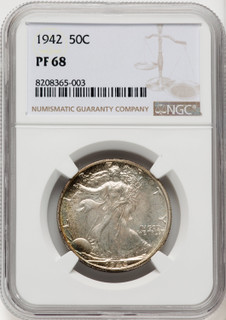 1942 50C Proof Walking Liberty Half Dollar NGC PR68 (769208001)