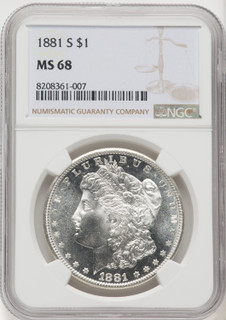 1881-S Morgan Dollar NGC MS68 (769258003)