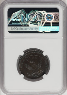 1789 Mott Token Thick Planchet Engrailed Edge BN Colonials NGC AU53 (768050002)