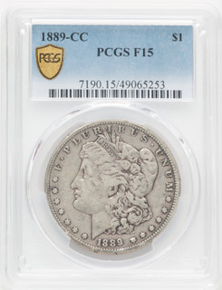 1889-CC Morgan Dollar PCGS 15
