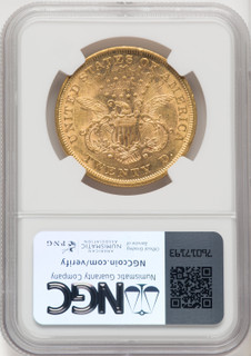 1866 $20 Liberty Double Eagle NGC AU58 (769563056)