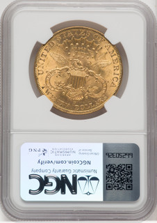 1907-D $20 Liberty Double Eagle NGC MS64 (572058069)