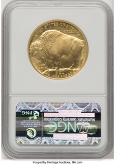 2008-W $50 One-Ounce Gold Buffalo NGC MS70