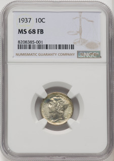 1937 10C FB Mercury Dime NGC MS68 (768579001)