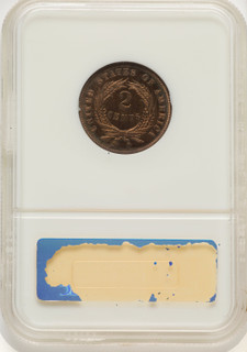 1866 2C RB Proof Two Cent Pieces NGC PR65