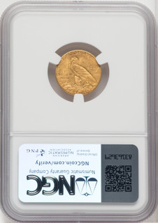 1912 $2.50 Indian Quarter Eagle NGC MS65 (764033016)