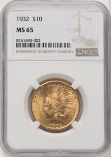 1932 $10 Indian Eagle NGC MS65 (177142628)