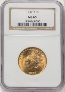 1932 $10 Indian Eagle NGC MS65 (770959007)