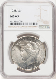 1928 Peace Dollar NGC MS63 (769266028)