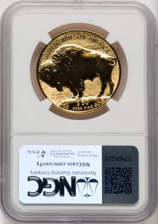 2013-W $50 One-Ounce Gold Buffalo Reverse Proof 100th Anniversary Brown Label NGC PF70 (771227011)