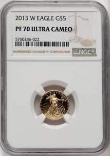 2013-W Gold American Eagle 4-Coin Set NGC PF70