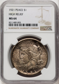 1921 Peace Dollar NGC MS64