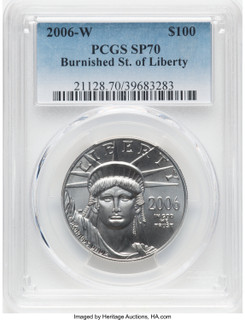 2006-W $100 One-Ounce Platinum Eagle Burnished PCGS MS70 (770569094)
