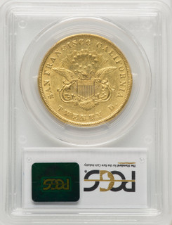 1855 Kellogg & Co. Twenty Dollar Territorial Gold PCGS AU58 1855 Kellogg & Co. Twenty Dollar Territorial Gold PCGS AU58