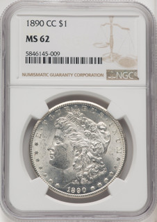 1890-CC Morgan Dollar NGC MS62