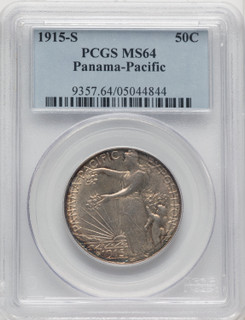 1915-S 50C Panama-Pacific Commemorative Silver PCGS MS64 (771782039)