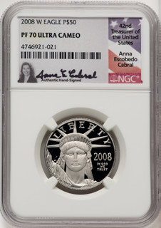 2008-W $50 Half-Ounce Platinum NGC PF70 (520069002)