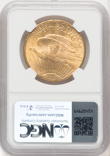 1911-S $20 Saint-Gaudens Double Eagle NGC MS65+ (770254042)
