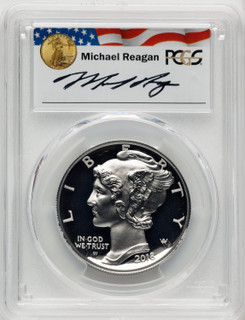 2018-W Palladium Eagle 1 oz FS Reagan Legacy Series Michael Reagan PCGS PR70