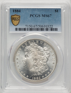 1884 Morgan Dollar PCGS MS67