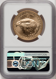 2023-W Burnished Gold Eagle 1 oz FDI NGC MS70 Kenneth Bressett
