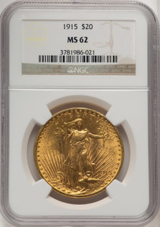 1915 $20 Saint-Gaudens Double Eagle NGC MS62 (505886113) 1915 $20 Saint-Gaudens Double Eagle NGC MS62 (505886113)