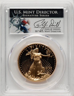 2004-W $50 One-Ounce Gold Eagle PCGS PR70 Philip Diehl