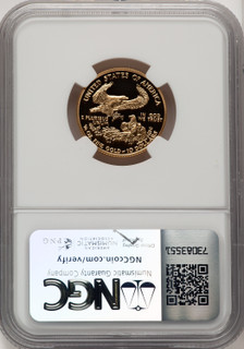 2001-W $10 Quarter-Ounce Gold Eagle Brown Label NGC PF70 (768397121)