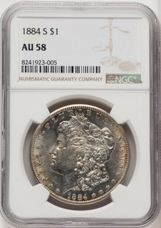 1884-S Morgan Dollar NGC AU58 (772471016)