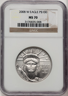 2008-W $100 One-Ounce Platinum Eagle NGC MS70 (519589017)