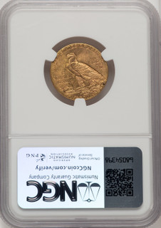 1909 $5 CAC Indian Half Eagle NGC MS63