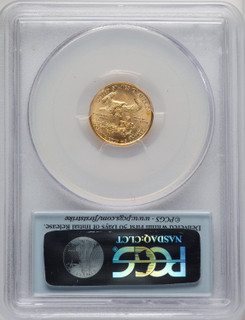 2014 $5 Tenth-Ounce Gold Eagle First Strike FS Flag PCGS MS70