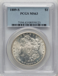 1889-S Morgan Dollar PCGS MS63 (774414037)