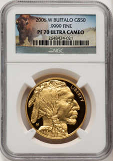2006-W 1 oz Gold Buffalo NGC PF70UCAM