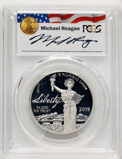 2019-W $100 One-Ounce Platinum Eagle Liberty Michael Reagan Reagan Legacy Series PCGS PR70
